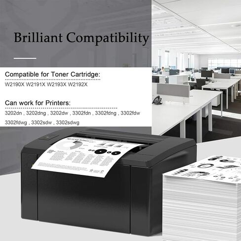 219X Toner Cartridges Compatible for HP 219X W2190X W2191X W2193X W2192X Toner Cartridge Work for HP Laserjet Pro 3202dn 3202dng 3202dw 3302fdn 3302fdw Printers in Saudi Arabia