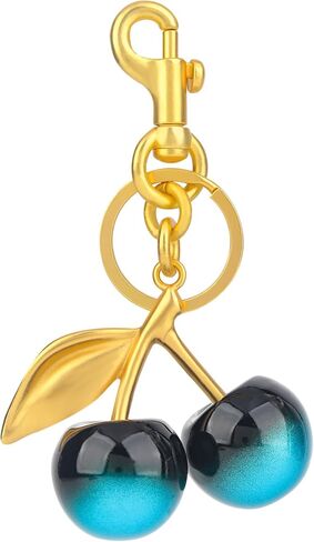 Cherry keychain,women's cute bag charms for purse and handbag accessoriesn,Christmas gift. in Saudi Arabia