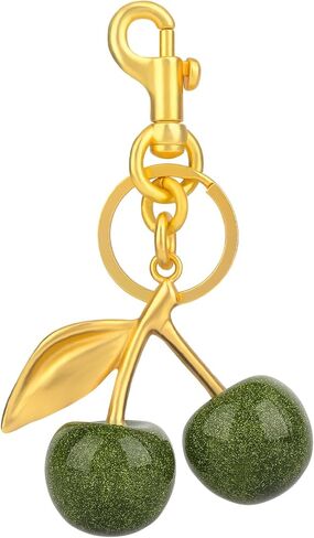 Cherry keychain,women's cute bag charms for purse and handbag accessoriesn,Christmas gift. in Saudi Arabia