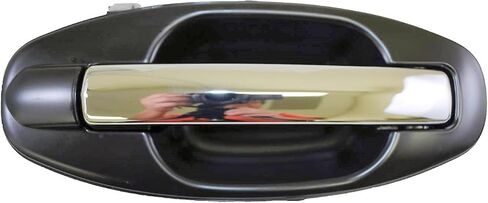 PT Auto Warehouse HY-3501MP-RR - Outer Exterior Outside Door Handle, Primed Black Housing Chrome Lever - Rear Right Passenger Side, Replaces 83660-26010, 83660-26010-CR, 8366026010, 8366026010CR in Saudi Arabia
