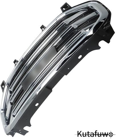 Front Bumper Upper Grille Grill For GMC Terrain SLT 2018 2019 2020 2021 Factory Style Easy Installation Black+Chrome Assembly in Kuwait