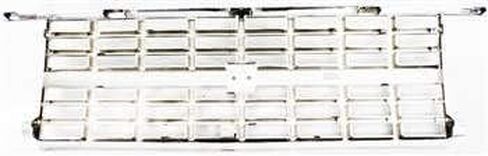 Garage-Pro Front Grille Assembly Kit For 1989 Chevrolet R2500, 1989-1991 Chevrolet Blazer, Models With Dual Rectangular Headlights, Chrome Shell, Silver Insert, Plastic in Saudi Arabia