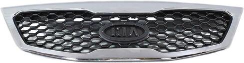 Garage-Pro Grille Assembly Compatible with 2011-2013 Kia Sorento Chrome Shell with Painted Black Insert in Saudi Arabia