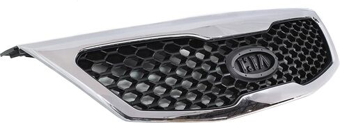 Garage-Pro Grille Assembly Compatible with 2011-2013 Kia Sorento Chrome Shell with Painted Black Insert in Saudi Arabia