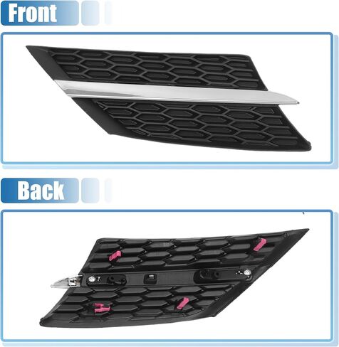 X AUTOHAUX No.531060R010 Front Upper Hood Bumper Grille Grill for Toyota RAV4 2013-2015 Front Upper Bumper Kidney Grille Grill 1 Pair Silver Tone in Saudi Arabia