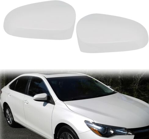 أغطية غطاء مرآة جانبية مناسبة لسيارة Toyota Corolla 2014-2019 بدون مصباح إشارة، مجموعة مكونة من قطعتين، ملحقات TOYOTA COROLLA 2014-2019 (فضي) in Kuwait