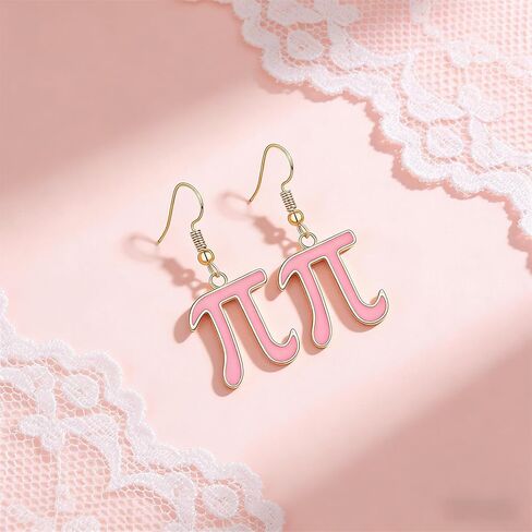 coadipress 9 Pairs Pi Earrings Set for Women Cute Greek Letter 3.14 Novelty Dangling Drop Earrings Mathematical Symbol Pi Day Math Teacher Earring Jewelry in Saudi Arabia