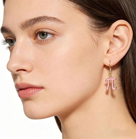 coadipress 9 Pairs Pi Earrings Set for Women Cute Greek Letter 3.14 Novelty Dangling Drop Earrings Mathematical Symbol Pi Day Math Teacher Earring Jewelry in Saudi Arabia