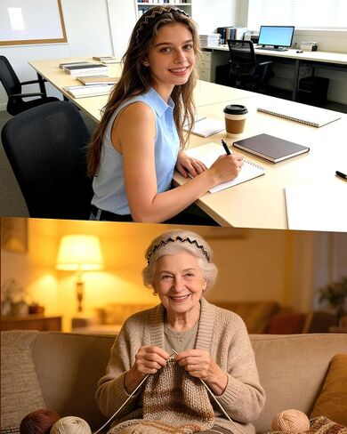 عصابات رأس Sizobi ​​Zig Zag للنساء، عصابة رأس مشط غير قابلة للانزلاق، إكسسوارات عصرية، عصابات رأس مموجة مريحة مع أسنان، أسيتات السليلوز الأسود والسلحفاة، هدايا مثالية للنساء قطعتين in Kuwait