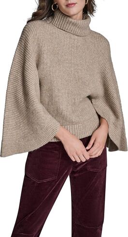 BCBG Women's Ribbed Poncho in Kuwait