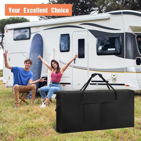 حقيبة تخزين الألواح الشمسية، حقيبة حمل الألواح الشمسية للألواح الشمسية RV بقدرة 100 وات 200 وات 400 وات، حقيبة واقية محمولة مقاومة للماء - أسود - 50 بوصة طول × 5.1 بوصة عرض × 29 بوصة ارتفاع in Kuwait