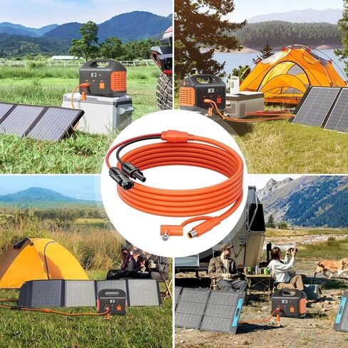 6FT Solar Connector to 8mm Adapter Cable with DC8020/7909 Compatible with BLUETTI, Yeti, Anker, Jackery Portable Power Station for Camping, RV, Emergency Use in Kuwait