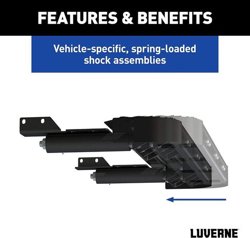 Luverne 415358-571501 Impact Shock-Absorbing Cargo Van Rear Bumper Guard and Step, Select Ford Transit 150, 250, 350 in Saudi Arabia