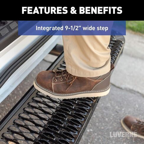 Luverne 415358-571501 Impact Shock-Absorbing Cargo Van Rear Bumper Guard and Step, Select Ford Transit 150, 250, 350 in Saudi Arabia