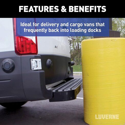 Luverne 415358-571501 Impact Shock-Absorbing Cargo Van Rear Bumper Guard and Step, Select Ford Transit 150, 250, 350 in Saudi Arabia