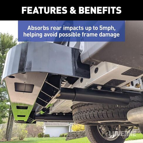 Luverne 415358-571501 Impact Shock-Absorbing Cargo Van Rear Bumper Guard and Step, Select Ford Transit 150, 250, 350 in Saudi Arabia