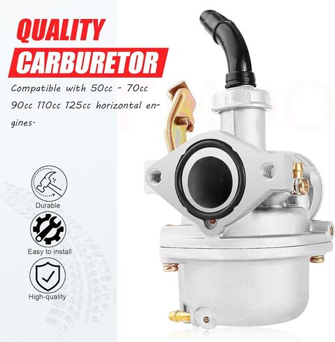 PZ19 المكربن ​​ل 50cc 70cc 90cc 110cc 125cc ATV رباعية سكوتر الذهاب كارت الدراجة الصغيرة المروحية حفرة الترابية دراجة الجيب باجا كاندي كازوما ST70 NH80 CT90 CT110 XL75 in Saudi Arabia