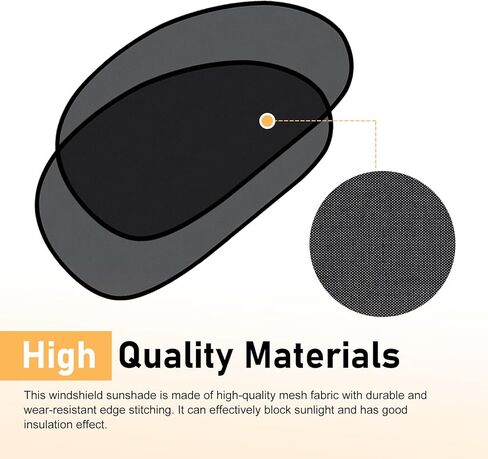 2Pack Baby Car Window Sun Shades, Suction Cup Mesh Sun Visor, UV Rays Glare Sunlight Blocker, Fit Driver Passenger Rear Side Windows, Universal Auto Interior Accessory (Black) in Kuwait