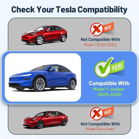 3PCS Tesla Model Y Sunshade Set for Juniper 2025-2026, Windshield Sun Shade & Sunshade Roof, Glass Sunroof Cover [No Gaps No Sagging] Front Window Shades Protect Interior Dashboard & Screen in Kuwait