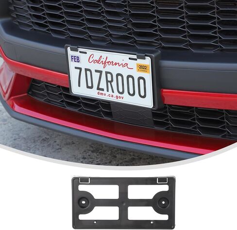 Linskip لـ 2024 2025 2026 Ford Mustang لوحة أمامية لإطار الترخيص حامل دعامة تعليق مناسبة لملحقات Ford Mustang 2024-2026 in Saudi Arabia