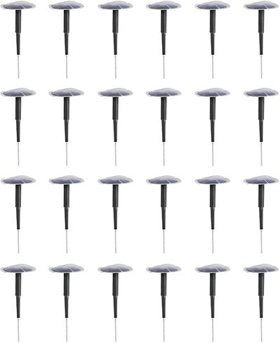 24PCS Car Combination Repair Unit, 1/4" M6 Rubber Vehicle Mushroom Nail Tire Repair Patch Plug, Automotive Tyre Patch Puncture Repair Plug, Universal for Bicycle Motorcycle Truck in Kuwait