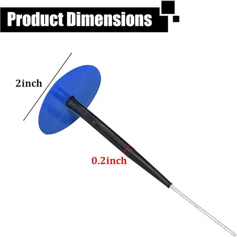 24PCS Car Combination Repair Unit, 1/4" M6 Rubber Vehicle Mushroom Nail Tire Repair Patch Plug, Automotive Tyre Patch Puncture Repair Plug, Universal for Bicycle Motorcycle Truck in Kuwait