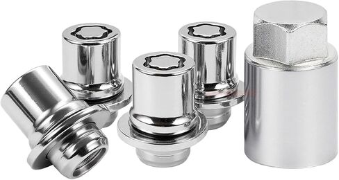 for Toyota Wheel Locks Lug Nuts Compatible Toyota Camry Tacoma Corolla Highlander Avalon RAV4 Lexus Locking Lug Nuts and Wheel Lock Key Set M12 x 1.5#00276-00900 in Kuwait
