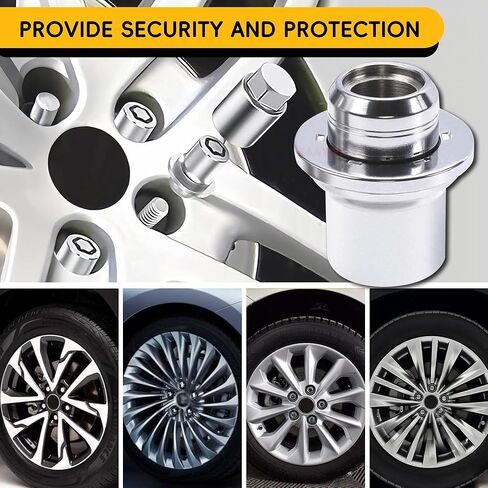for Toyota Wheel Locks Lug Nuts Compatible Toyota Camry Tacoma Corolla Highlander Avalon RAV4 Lexus Locking Lug Nuts and Wheel Lock Key Set M12 x 1.5#00276-00900 in Kuwait