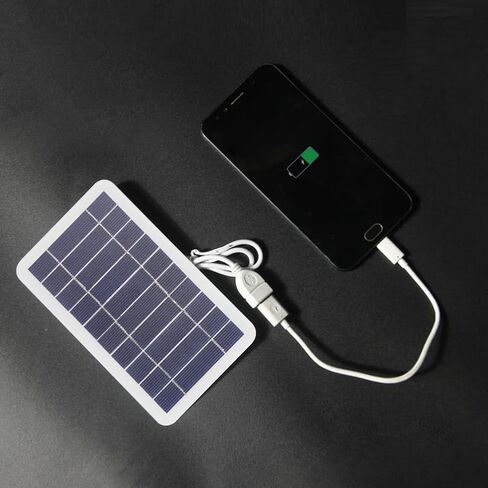 لوحة طاقة شمسية 5 فولت 400 مللي أمبير 2 وات مخرج USB لوحة شحن بالطاقة الشمسية المحمولة في الهواء الطلق للمشجعين الصغار، سيارات الألعاب، الطائرات بدون طيار الصغيرة، كاميرات المراقبة، أضواء الحديقة، إلخ، (لا تدعم شحن الهاتف الخليوي) in Saudi Arabia