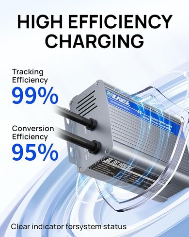 DC HOUSE 300W Boost MPPT Solar Charge Controller, 13V-65V Input, 99% Charging Efficiency, Suitable for 36V/48V/60V Lead-Acid/LiFePO4 Battery for Off-Gird/Home/Shed in Kuwait