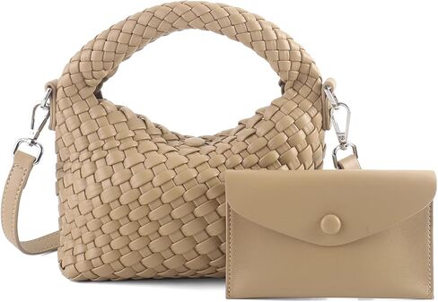Women's Woven Crossbody Handbag Small Crossbody With Card Holder for Daily Casual Travel in Kuwait