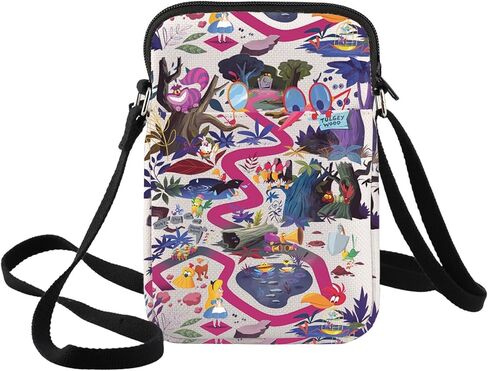 BWWKTOP Fairy Tales Alice Crossbody Purse Cheshire Cat Fans Gifts Alice Shoulder Bag Fairy Tales Alice Merch in Saudi Arabia