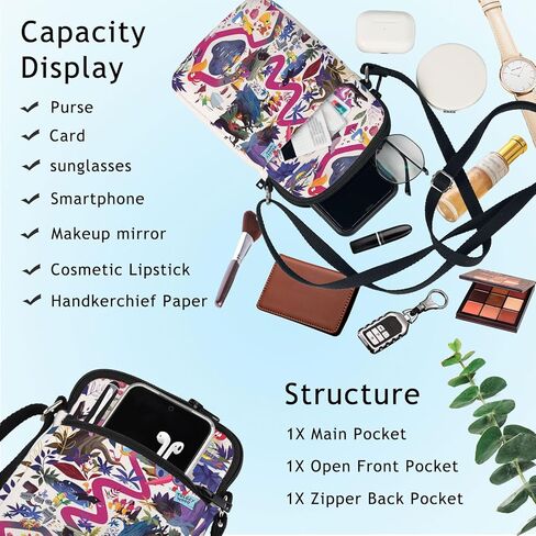 BWWKTOP Fairy Tales Alice Crossbody Purse Cheshire Cat Fans Gifts Alice Shoulder Bag Fairy Tales Alice Merch in Saudi Arabia