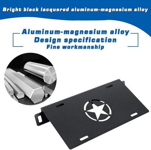 إطار لوحة الترخيص الأمامي لسيارة Ford Bronco 2021-2024 حامل حامل لوحة ترخيص من سبائك الألومنيوم (نجمة الحرية) in Kuwait