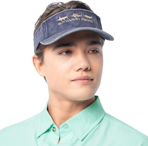 Guy Harvey Men’s Embroidered Sail Performance Visor in Saudi Arabia
