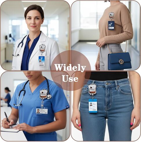 Funny Coffee Fuel Badge Reel, Retractable Coffee Badge Holder with Clip, Sturdy Durable Nurse Badges Reels for Caregivers Nurses Doctors Teachers Healthcare Workers Emergency Room Staff Office Gifts in Kuwait