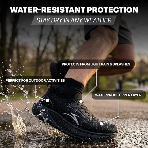 Non Slip Work Shoes Men–All Black Non Slip Shoes Men–Slip-Resistant Work Shoes for Men–Chef Shoes Men & Mens Work Shoes–Nonslip Work Shoes Men, Black Shoes Men Work–Zapatos De Trabajo para Hombres in Saudi Arabia