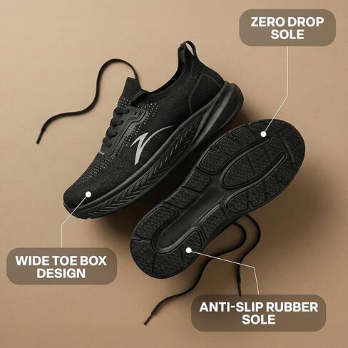 Non Slip Work Shoes Men–All Black Non Slip Shoes Men–Slip-Resistant Work Shoes for Men–Chef Shoes Men & Mens Work Shoes–Nonslip Work Shoes Men, Black Shoes Men Work–Zapatos De Trabajo para Hombres in Saudi Arabia