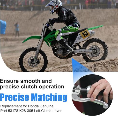 Left Hand Clutch Lever Replacement for Honda CRF125F CRF125FB 2014-2023, Fits OEM 53178-K28-305 in Kuwait