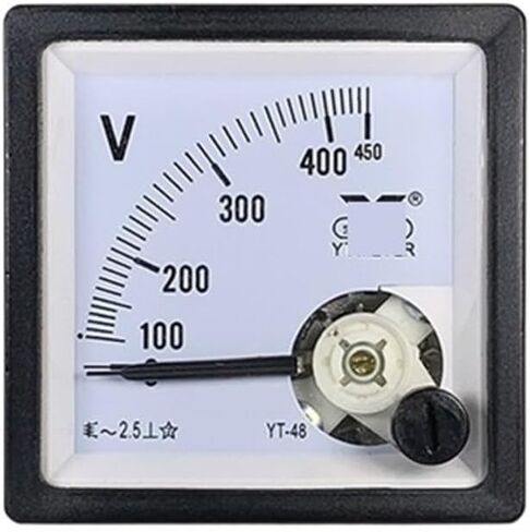 99t1 التيار المتناوب الفولتميتر 100 فولت 250 فولت 300 فولت 450 فولت 500 فولت 99t666 مؤشر التيار المتناوب cp48 YT48 (التيار المتناوب 250 فولت) in Kuwait