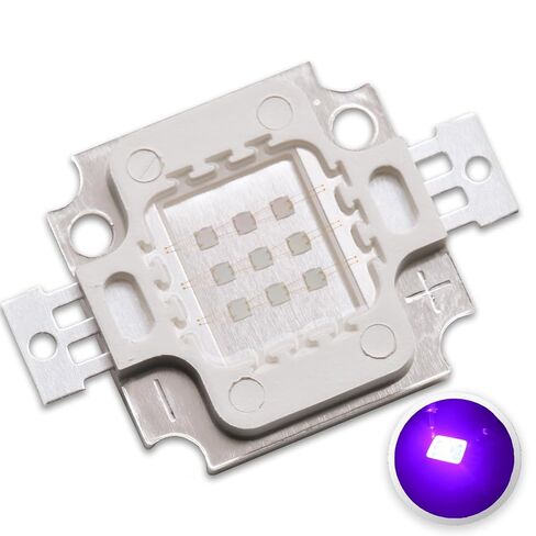 10W High Power LED Chip Purple UV Light Emitter Components Diode COB LED Module Ultra Violet Lamp Bead DIY Illumination (1050mA/9-11V/400-405nm) in Kuwait