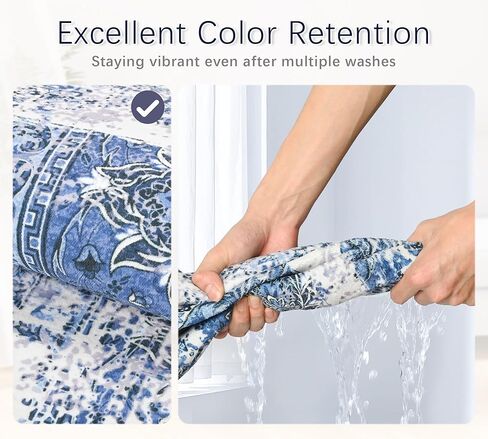 jxgzyy Washable Area Rug 5x7, Non Slip Living Room Rug, 0.2'' Low Pile Soft Carpet for Bedroom, Stain Resistant Kitchen Rug, Modern Abstract Speckled Blue in Kuwait