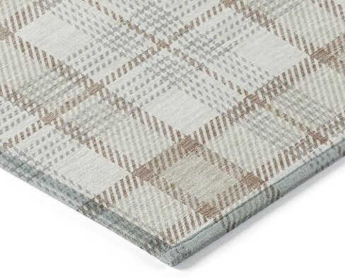Addison Rugs Chantille ACN1052 سجادة عاجية مقاس 9 × 12 بوصة للاستخدام الداخلي والخارجي، سهلة التنظيف، يمكن غسلها في الغسالة، لا تساقط، غرفة النوم، المدخل، غرفة المعيشة، غرفة الطعام، المطبخ، سجادة الفناء in Saudi Arabia