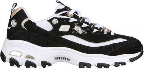 حذاء D'Lites للسيدات من Skechers - حذاء رياضي Daisy Showers أسود متعدد - 149638-BKMT in Kuwait