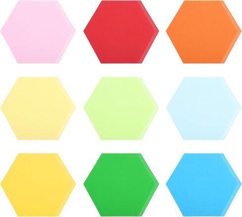 PATIKIL Hexagon Cutouts, 108 Pack Paper Hexagon, Colorful Hex Cutout for Classroom Decoration DIY Craft Project, Assorted Colors in Saudi Arabia