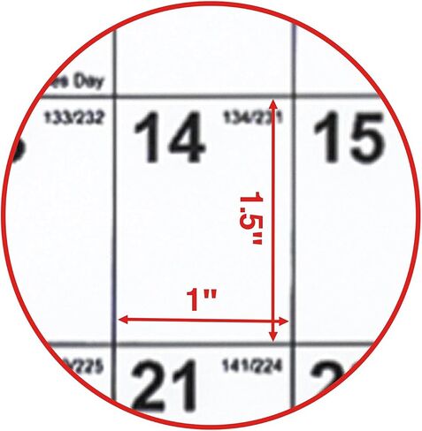 Staples 2026 Yearly Dry Erase Wall Calendar, 48" x 32", Reversible White/Red/Gray Design, Laminated Dry‑Erase Surface, Large Annual Planner in Saudi Arabia