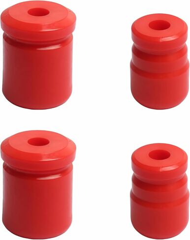 4PC Upgrade Polyurethane 1-1303 Front Bump Stops and 1-1304 Rear Bump Stop Kit for Jeep Wrangler JK JKU Sport Rubicon Sahara Freedom Unlimited Models 2007-2018(Black) in Saudi Arabia