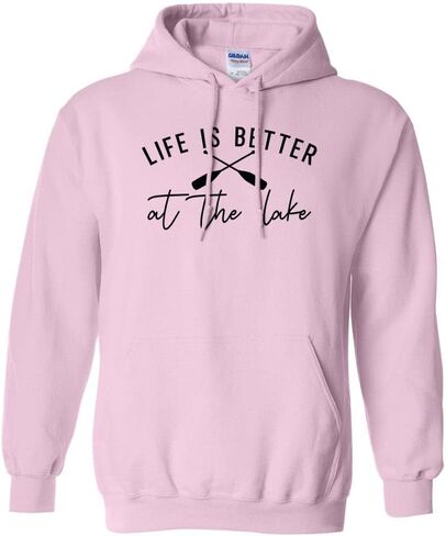 TeesAndTankYou Lake Life is Better Hoodie Sweatshirt Unisex in Kuwait