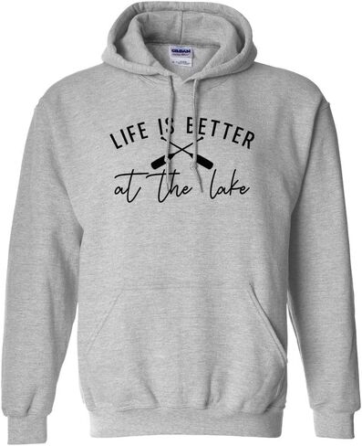 TeesAndTankYou Lake Life is Better Hoodie Sweatshirt Unisex in Saudi Arabia