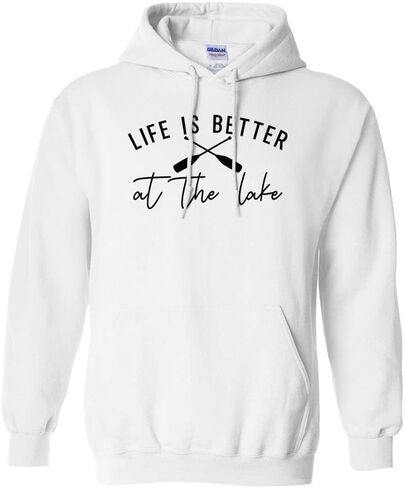 TeesAndTankYou Lake Life is Better Hoodie Sweatshirt Unisex in Saudi Arabia